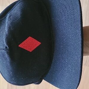 Black and Red Diamond Logo Cap